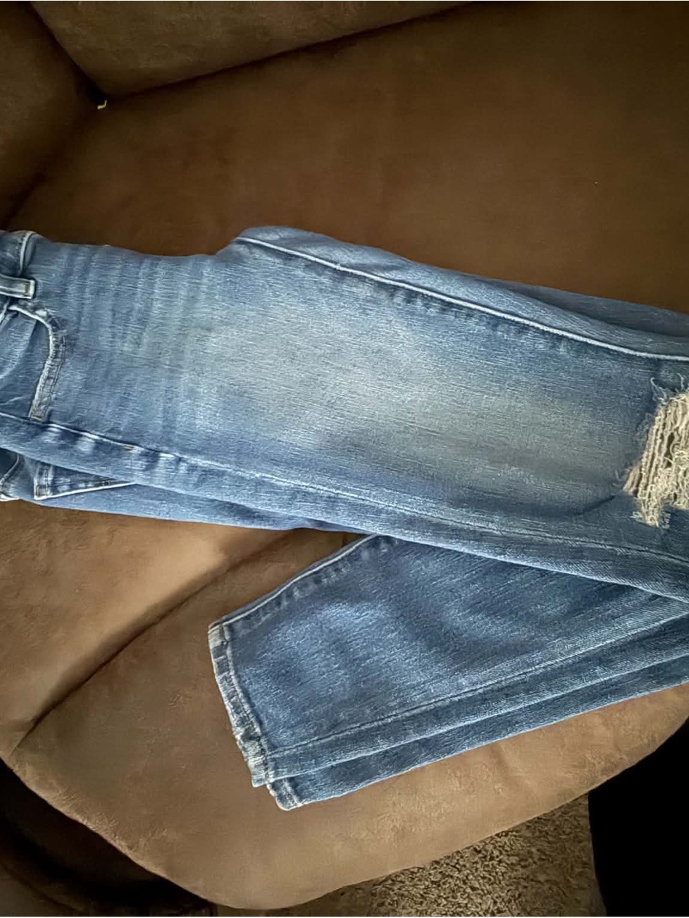 American Eagle Outfitters Light Blue Straight Leg Jeans